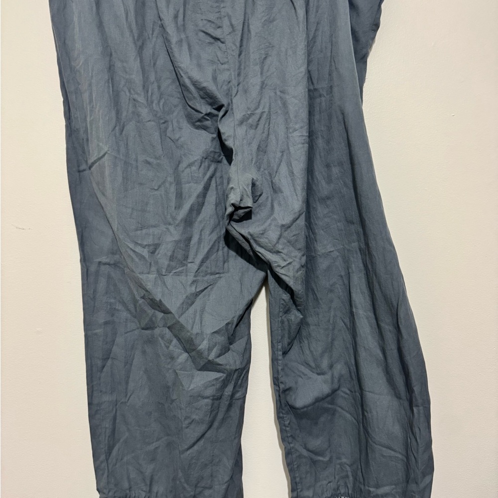 PACT Women's Pants, Pull On Drawstring Wide Leg Gray Cropped, Size XXL Cotton - Picture 5 of 8